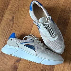 Axel Arigato Genesis Vintage Runner Trainers Beige/blue Size 12